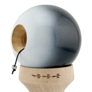 «kendama super sticky x original», rulment metalic, ața 62/65 cm, king size 7.5 x 6 x 18 cm, „yin-yang, finisaj lucios” Thumbnail 7
