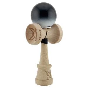 «kendama super sticky x original», rulment metalic, ața 62/65 cm, king size 7.5 x 6 x 18 cm, „yin-yang, finisaj lucios” Thumbnail 4