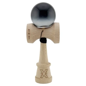 «kendama super sticky x original», rulment metalic, ața 62/65 cm, king size 7.5 x 6 x 18 cm, „yin-yang, finisaj lucios” Thumbnail 2