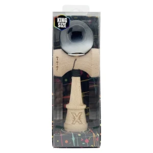 «kendama super sticky x original», rulment metalic, ața 62/65 cm, king size 7.5 x 6 x 18 cm, „yin-yang, finisaj lucios” Thumbnail 3