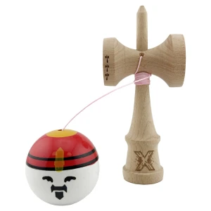 "kendama flippy x original", profesională, rulment metalic, ața 55 cm, ultra aderent, cupe mari, 7 х 6 х 18 cm, rege Thumbnail 8