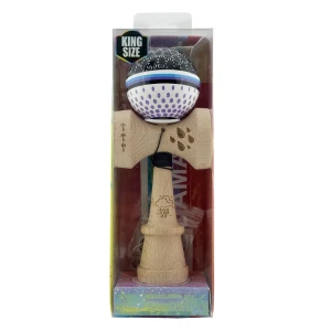 «kendama super sticky x original», rulment metalic, ața 62/65 cm, king size 7.5 x 6 x 18 cm, „picături de ploaie” Thumbnail 3