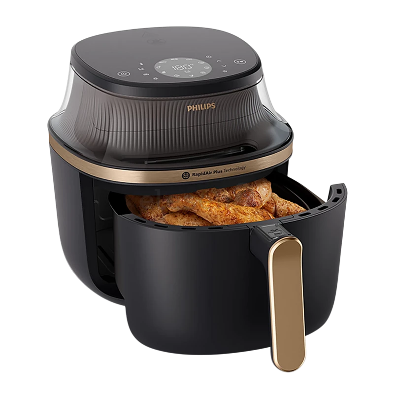 Аэрофритюрница philips na322/00, черный | золотистый 4