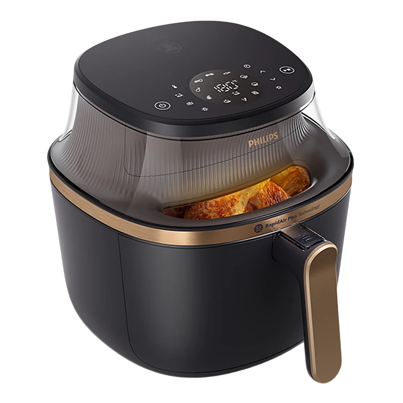 Аэрофритюрница philips na322/00, черный | золотистый 3