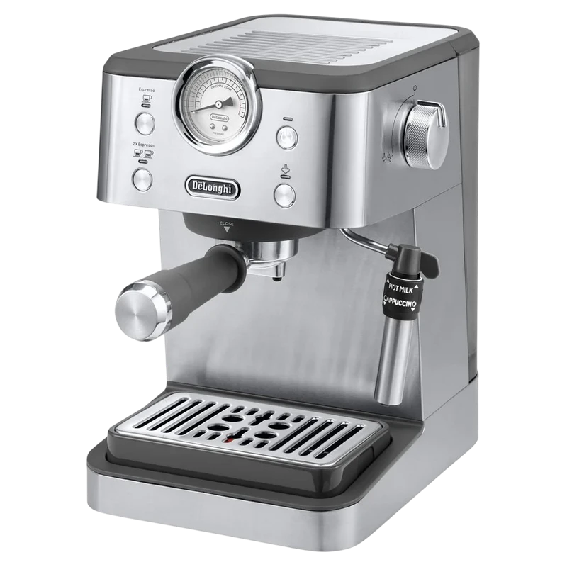 Кофеварка рожковая delonghi em 450 m, 1350вт, нержавеющая сталь 4