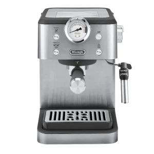 Кофеварка рожковая delonghi em 450 m, 1350вт, нержавеющая сталь
