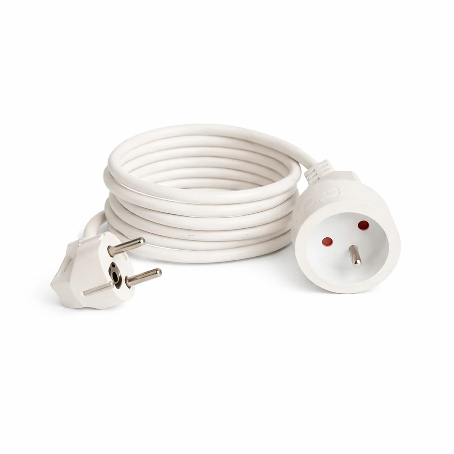 Prelungitor cu fisa si priza tip Shuko 10m (alb) 2