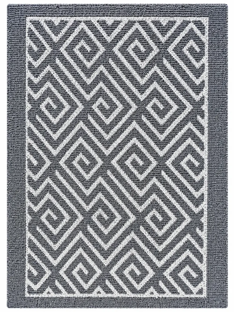 Covor bumbac 50x80 cm gri (141805) 3