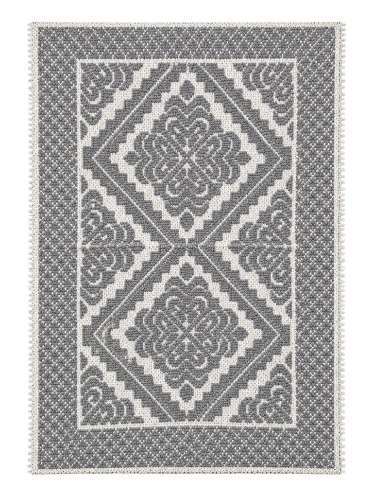 Covor bumbac 50x80 cm gri (141805) 4