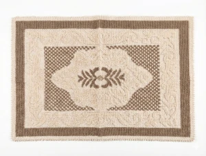 Коврик из хлопка 50x80 см коричневый