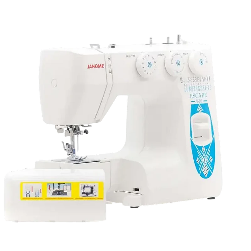 Mașină de cusut janome escape v-30, alb 5