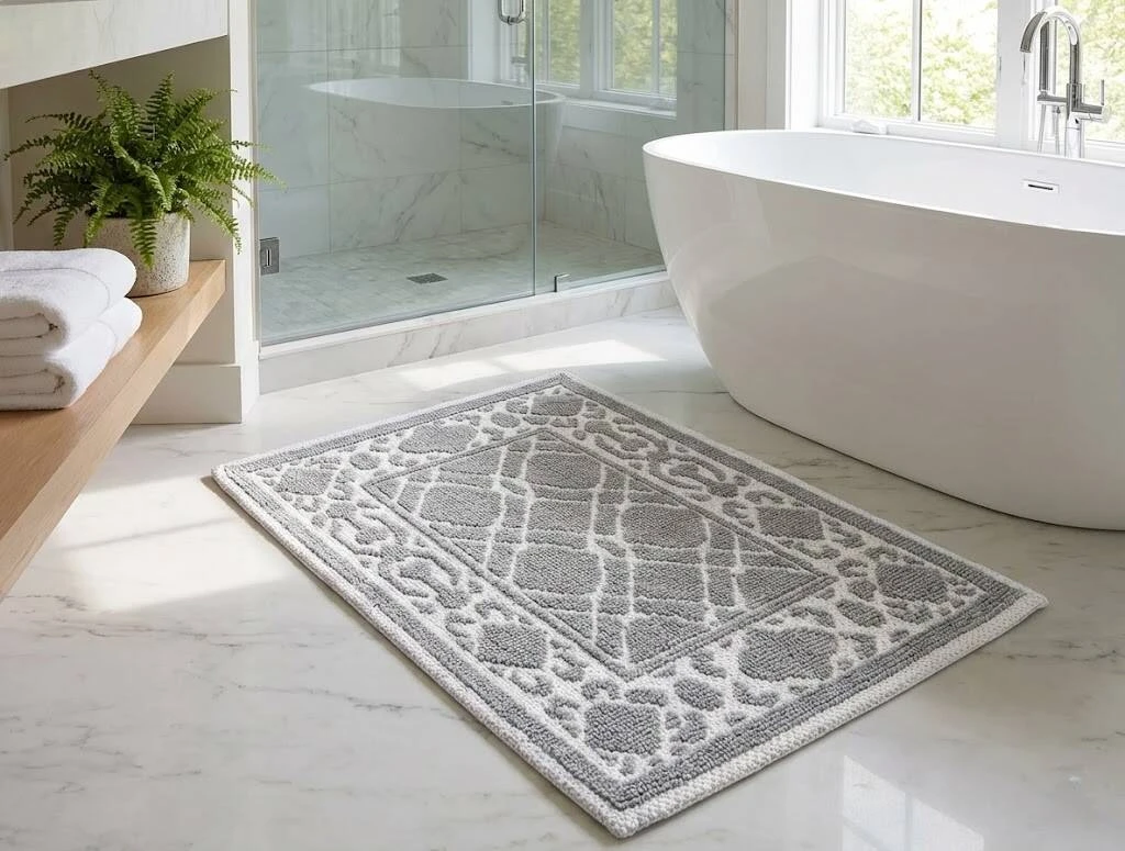 Covor bumbac 40x60 cm gri (141805) 2