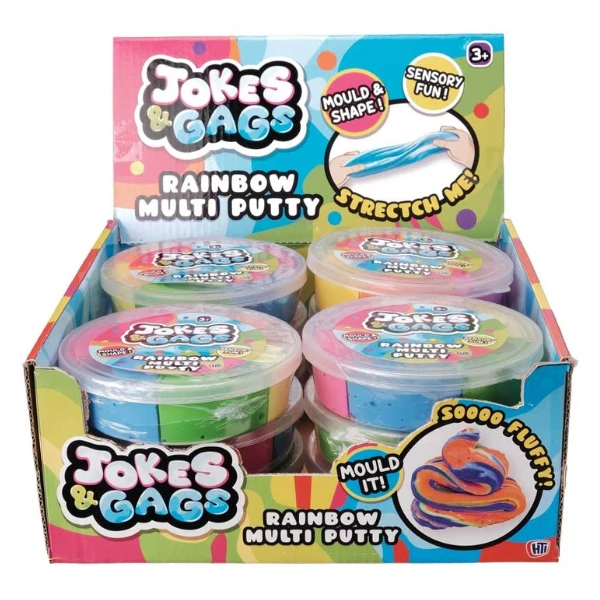 Jucărie antistres „plastilină curcubeu” 3