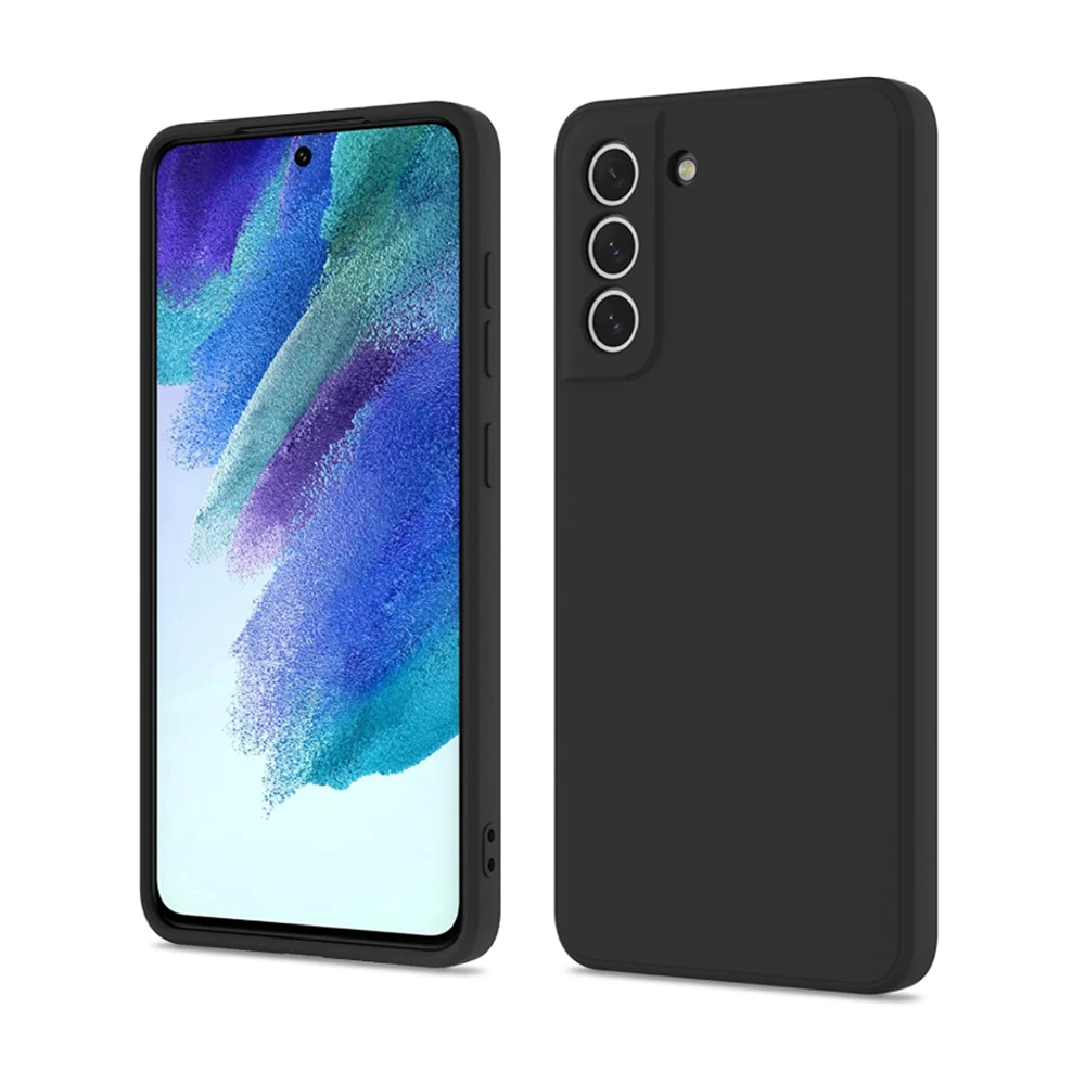 Helmet Case Liquid Silicone Samsung S21FE, Black 2