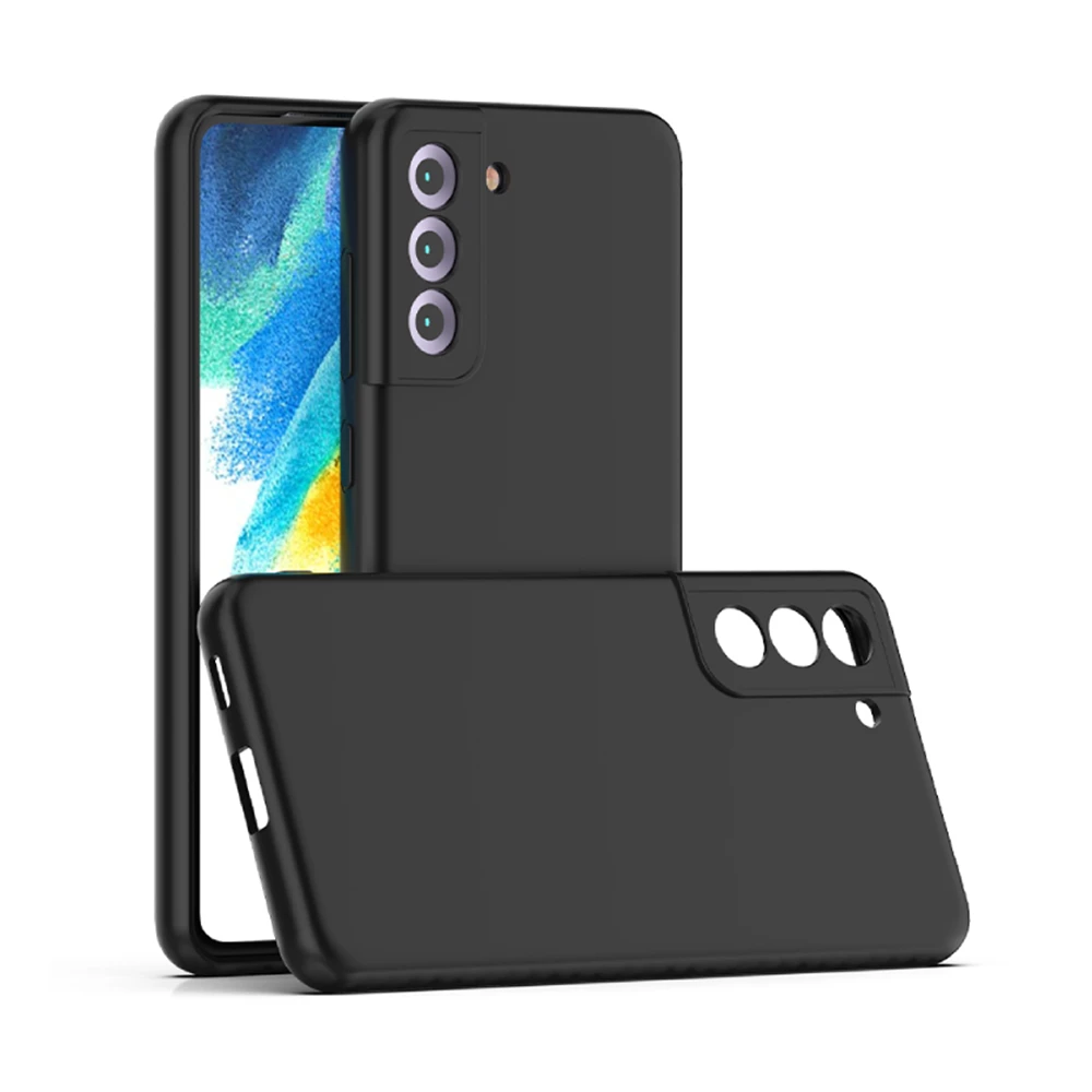 Helmet Case Liquid Silicone Samsung S21FE, Black 3