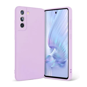 Helmet Case Liquid Silicone Samsung S21FE, Purple Thumbnail 1