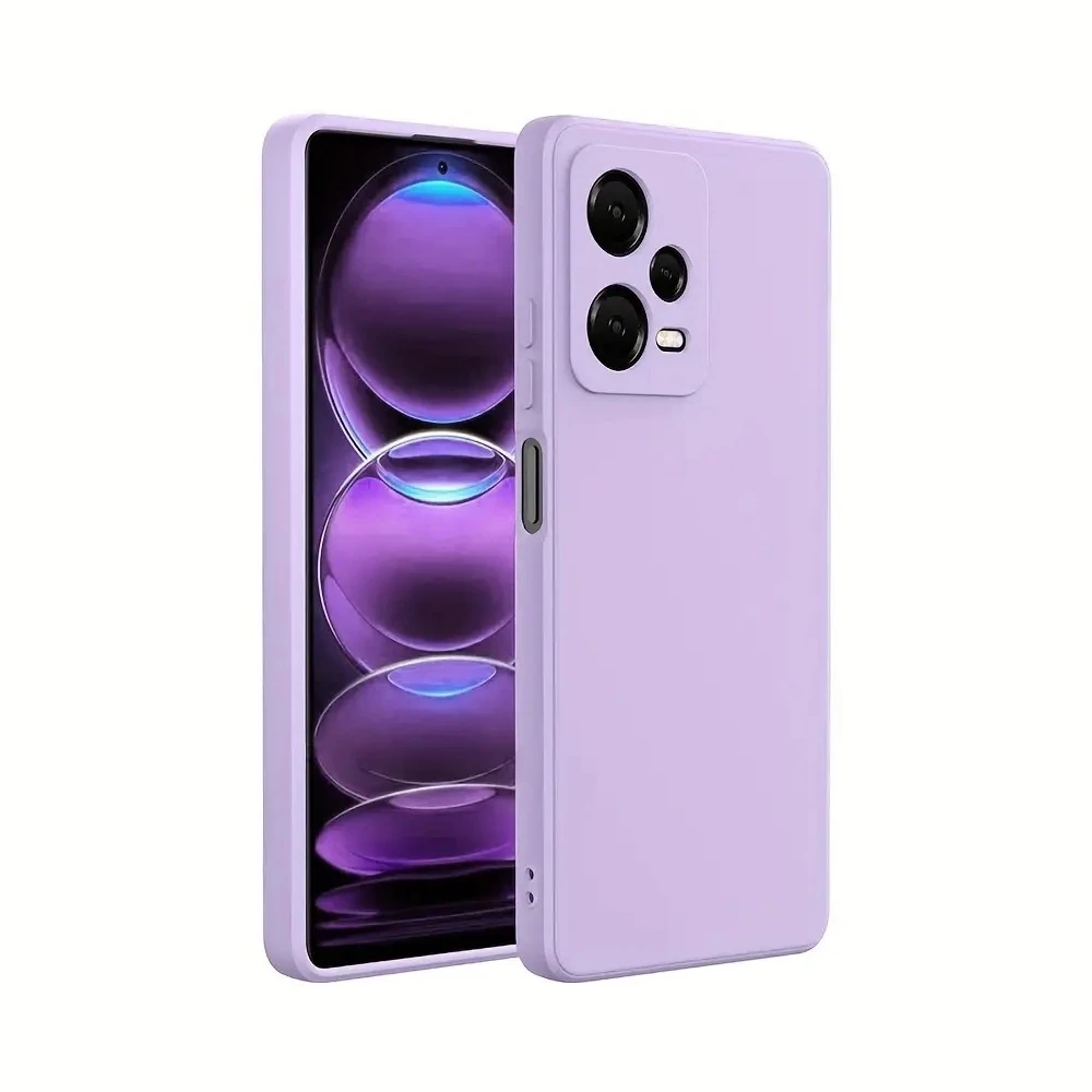 Helmet Case Liquid Silicone Redmi Note 12 Pro 4G, Purple 2