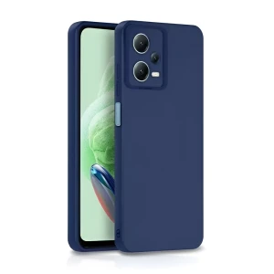 Чехол для телефона liquid silicone redmi 12, синий