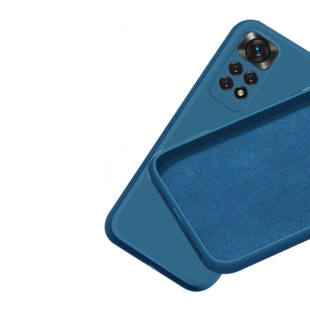 Helmet Case Liquid Silicone Xiaomi Redmi Note 11, Blue 2