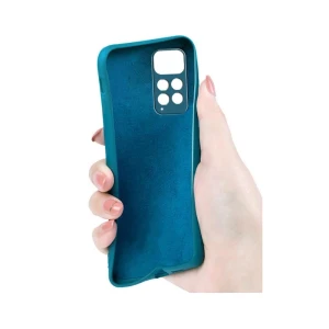 Helmet case liquid silicone xiaomi redmi note 11, blue Thumbnail 3