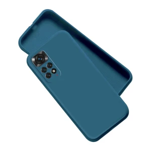 Helmet Case Liquid Silicone Xiaomi Redmi Note 11, Blue Thumbnail 1