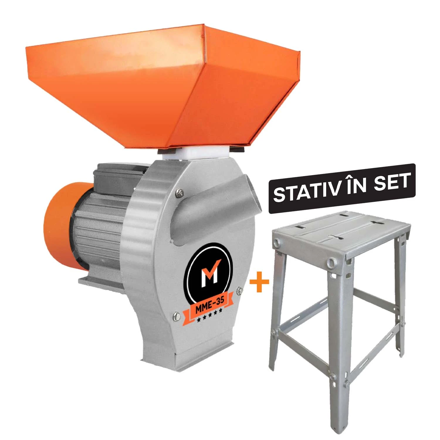 Moara electrica Technoworker cu suport MME-35-S 3.5KW (84378000) 2