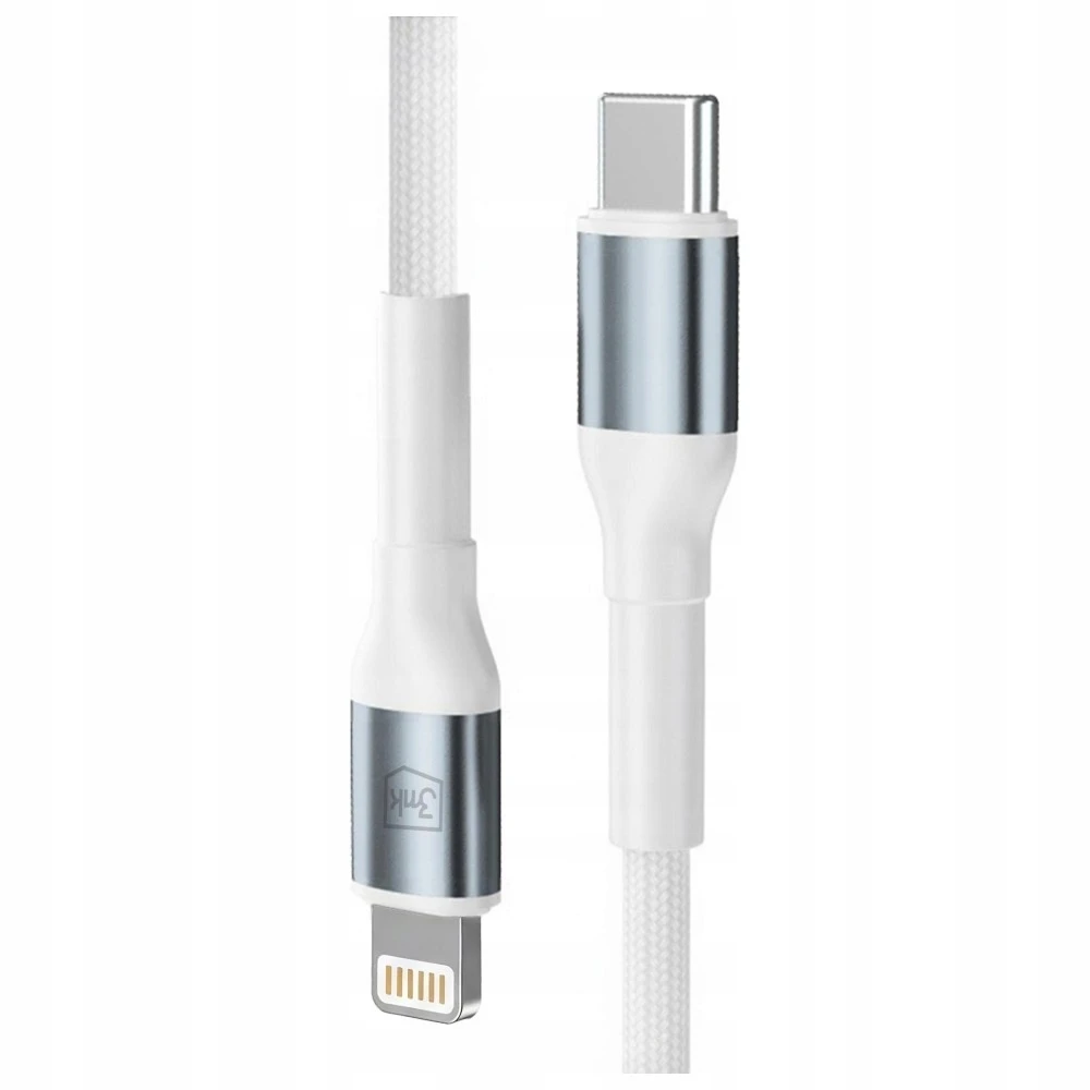 Cable type-c - lightning, 9v/2.0a/20w/pd3.0, 1.0m, 3mk n-series white 3