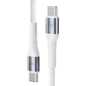 Cable type-c - type-c, 20v/5.0a/100w/pd3.0/qc3.0, 1.0m, 3mk n-series white Thumbnail 3