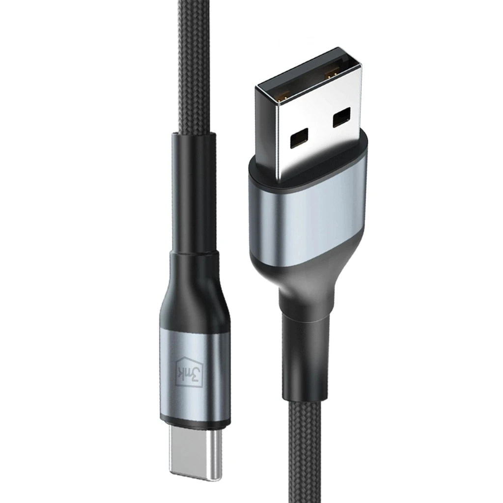 Cable usb - type-c, 9v/2.0a/18w/qc3.0, 1.0m, 3mk n-series black 3