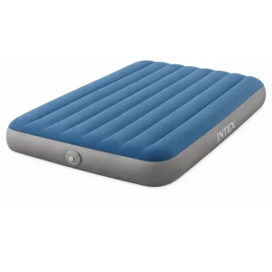 Intex saltea gonflabilă “queen prestige downy” 152x203х25 cm cu pompa integrată  5v, până la 272 kg