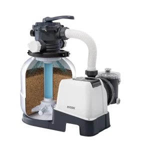 Intex pompă de filtrare cu nisip “krystal clear sx2100”, rezervor de nisip 12kg, capacitate 7900 l/h Thumbnail 2