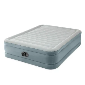 Intex pat gonflabil “velur queen premium comfort” 152x203x46 cm cu pompă încorporată 220v, până la 272 kg