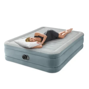Intex pat gonflabil “velur queen premium comfort” 152x203x46 cm cu pompă încorporată 220v, până la 272 kg Thumbnail 5