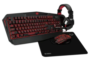 Set tastatură + mouse + mouse pad + căști sven gs-4300, cu fir, negru Thumbnail 7