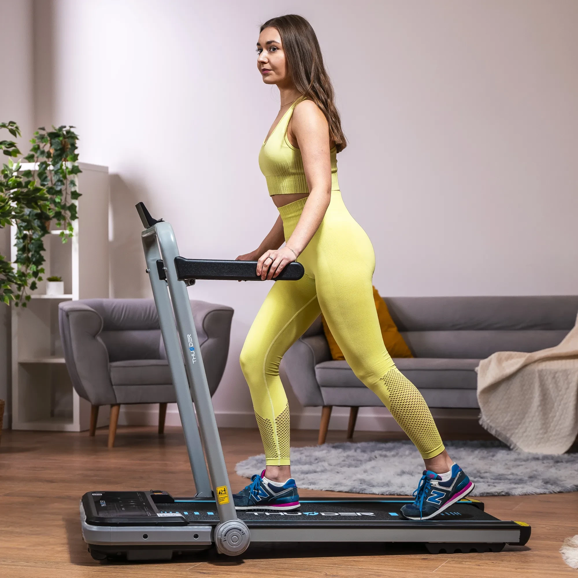 Banda de alergare electrica thunder race-silver 6