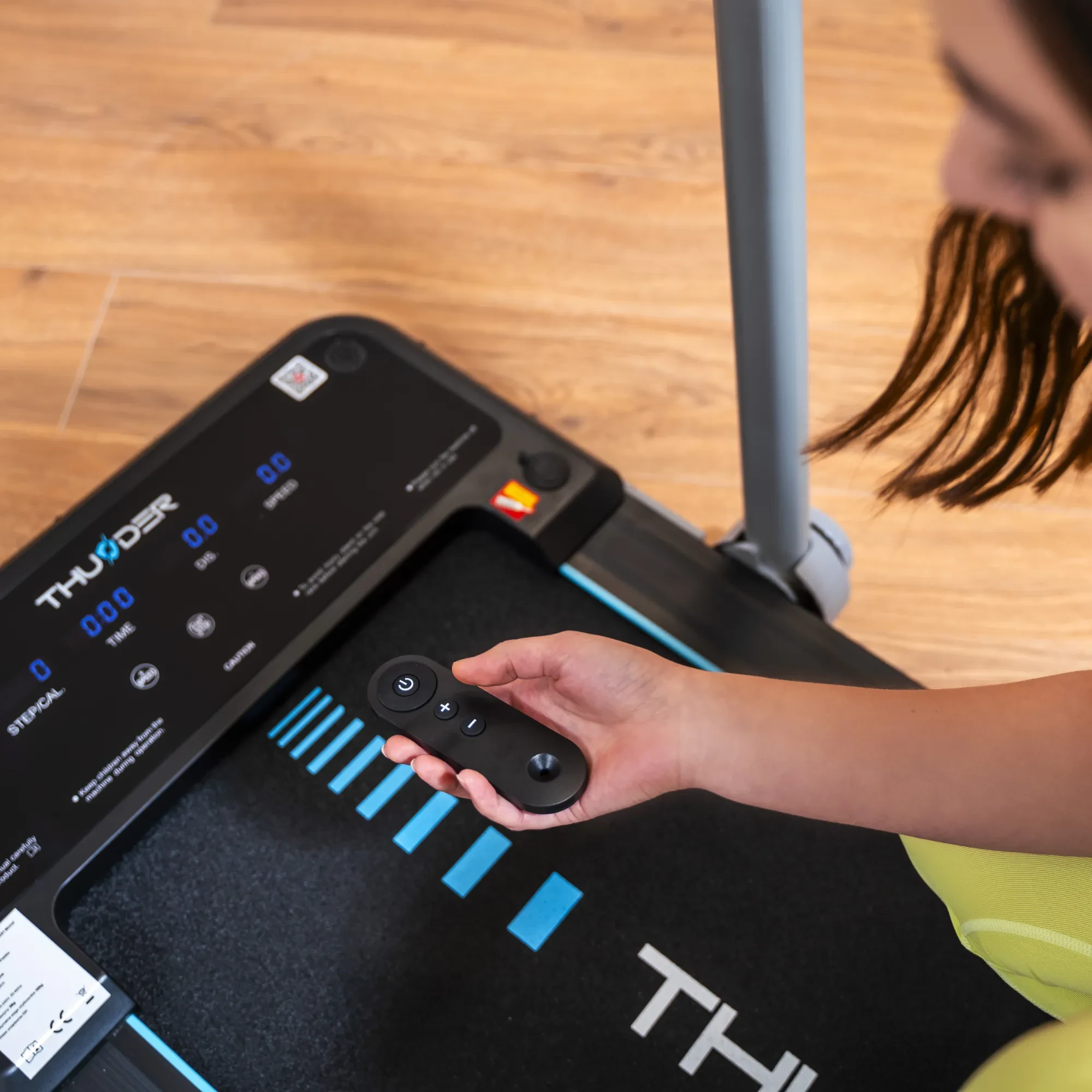 Banda de alergare electrica thunder race-silver 8