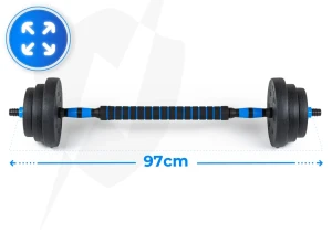 Gantere bitum reglabile thunder gym-02, 2x10 kg gym-02 Thumbnail 5