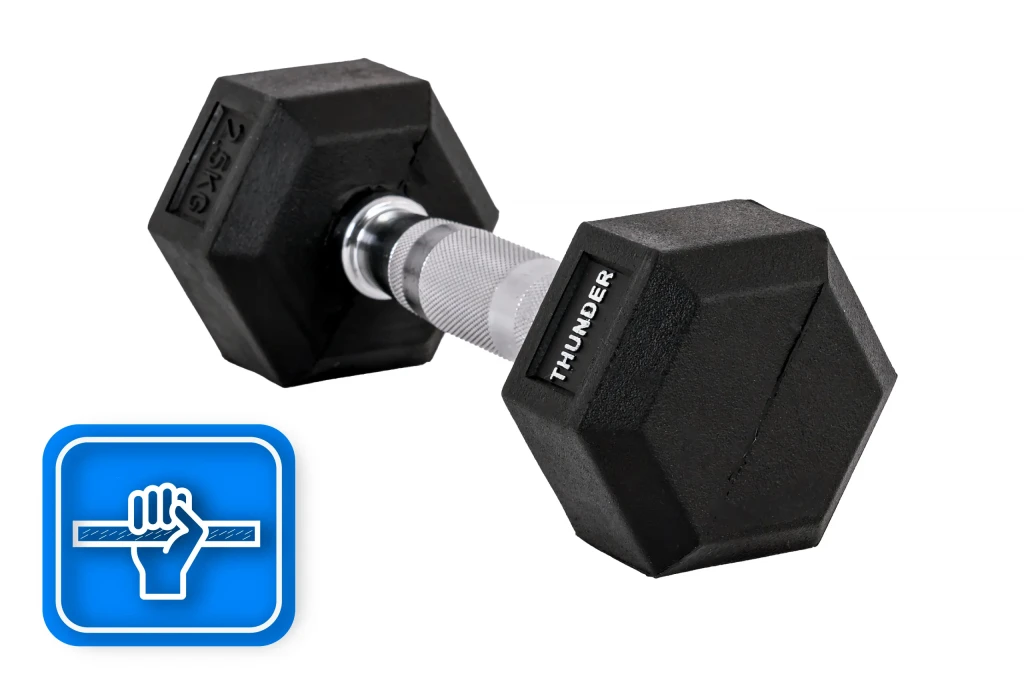 Гантели hexagonal dumbbells thunder 2,5kg 5