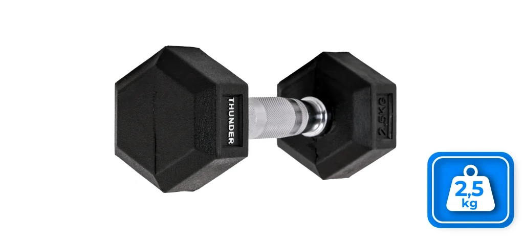 Гантели hexagonal dumbbells thunder 2,5kg 3
