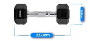 Гантели hexagonal dumbbells thunder 2,5kg Thumbnail 4