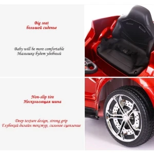 Mașinuță, baterie 6v7ah, 2 motoare de 25w, roți eva, scaun din piele Thumbnail 5