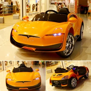 Mașinuță, baterie 6v7ah, 2 motoare de 25w, roți eva, scaun din piele Thumbnail 3