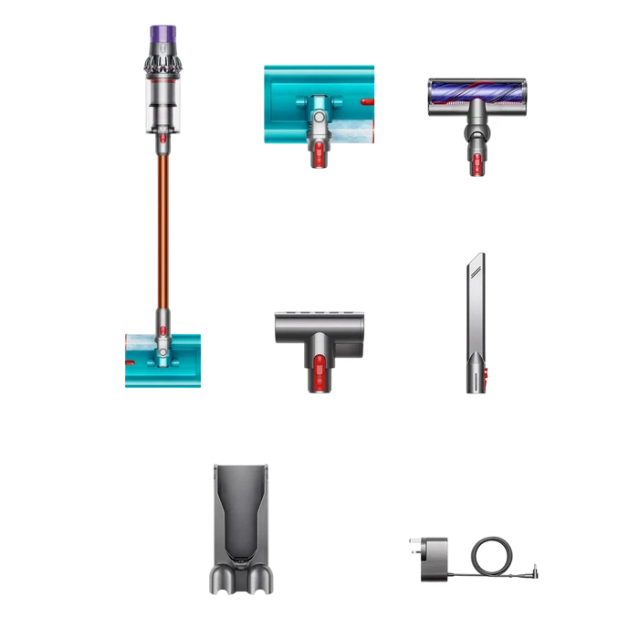 Вертикальный пылесос dyson v10 cyclone submarine, серый | оранжевый 3
