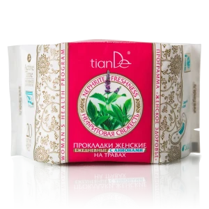 Прокладки женские на травах «нефритовая свежесть» ежедневные с анионами, 20 шт. Thumbnail 1