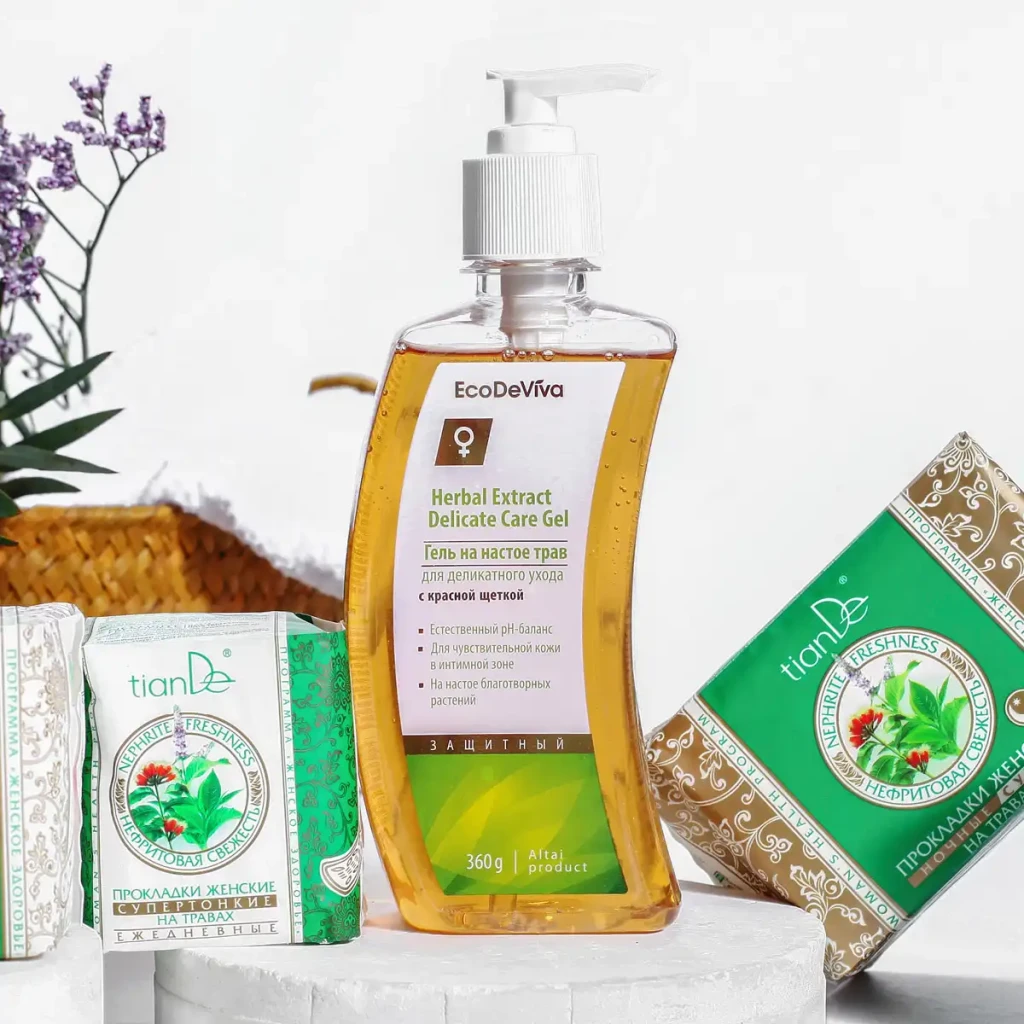 Gel pentru îngrijire delicată pe bază de infuzie de plante 6