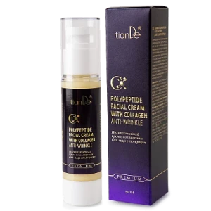 Cremă polipeptidică cu colagen pentru față împotriva ridurilor, 50 ml