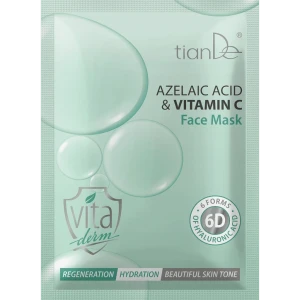 Mască pentru față cu acid azelaic și vitamina c, 1 buc