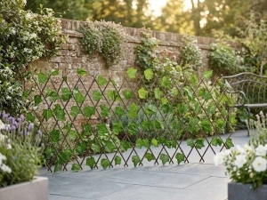 Plasă decorativă extensibilă cu frunze artificiale (0301-4iz)