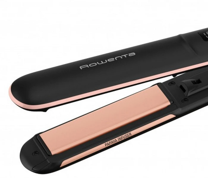 Выпрямитель для волос rowenta express shine papaya sf4620f0, чёрный 9