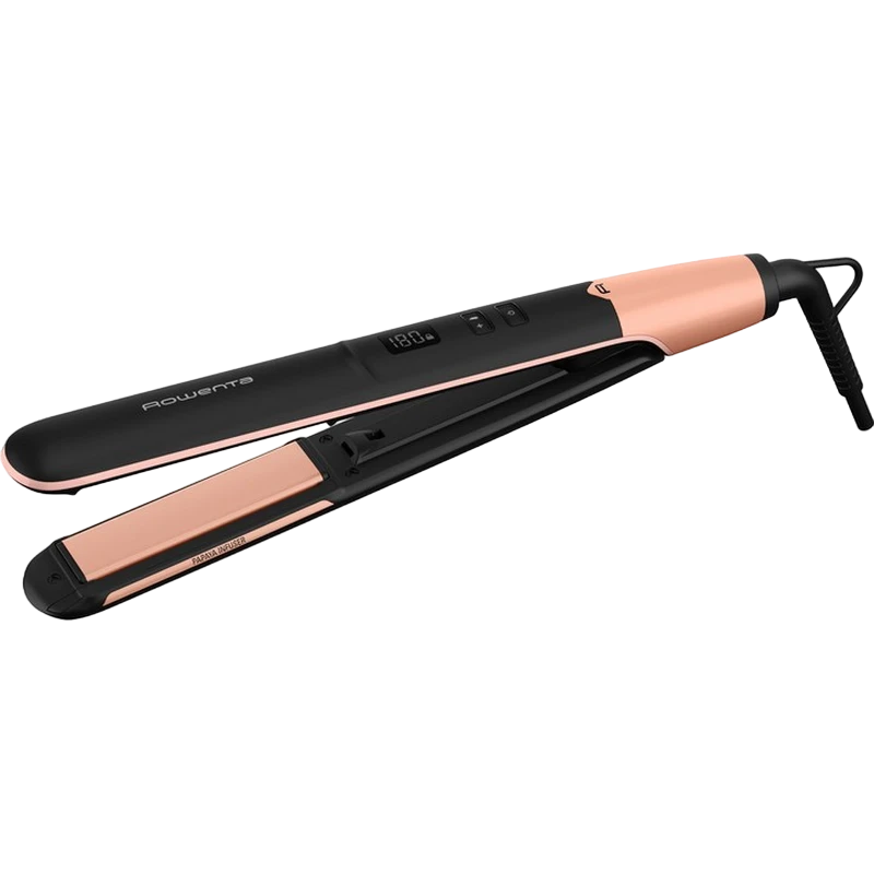 Выпрямитель для волос rowenta express shine papaya sf4620f0, чёрный 7